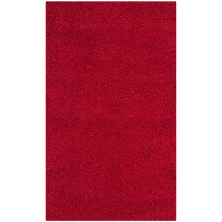 Safavieh Laguna Shag Small Rectangle Area Rug, Red - 3 x 5 ft. SGL303H-3